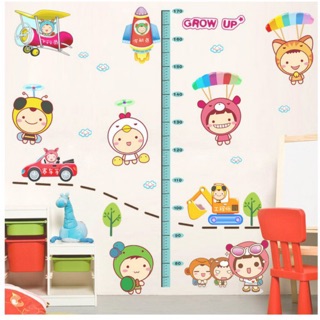 Wall sticker สติ๊กเกอร์ติดผนัง วัดส่วนสูง สติ๊กเกอร์วัดส่วนสูง สติ๊กเกอร์แต่งร้าน สติ๊กเกอร์แต่งห้อง shopee