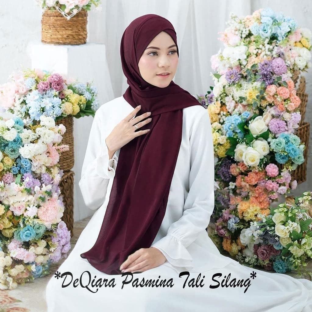 Ceruty Babydoll Cross Strap Pashmina Hijab / ผ้าคลุมไหล่ Pliske / Bergo