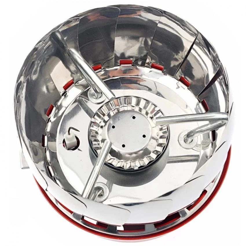 เตาแก๊สพกพาเดินป่าแคมป์ปิ้ง (K-203)Portable Folding Lotus Style Windproof Camping Stove Butane Gas S