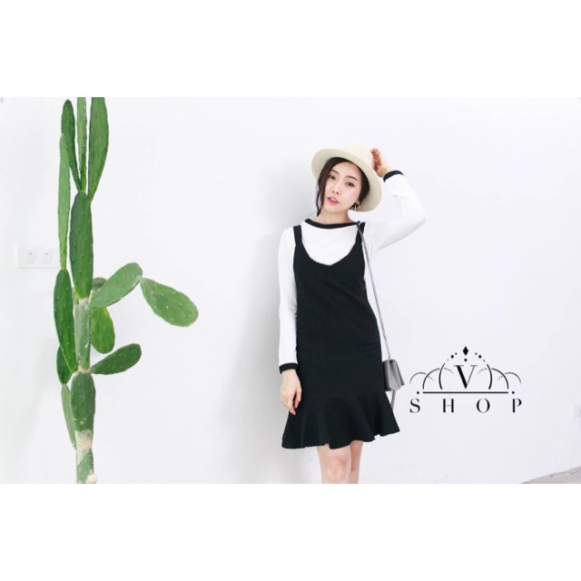 vshopbrand เดรสสีดำ