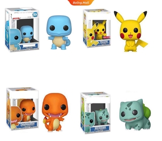 Funko Pop ! ( Pokemon ) 353 # Pikachu 455 # Charmander 453 # Bulbasaur โมเดลตุ๊กตาไวนิลของเล่นสําหรับเด็ก