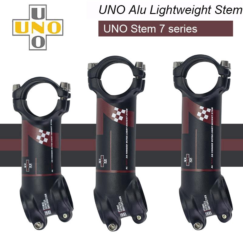 Uno อุปกรณ์เสริมรถจักรยานอัลตราไลท์ 7 องศา MTB Alu 7050 31.8 มม. 60 70 80 90 100 110 120 130 มม. 7 องศา
