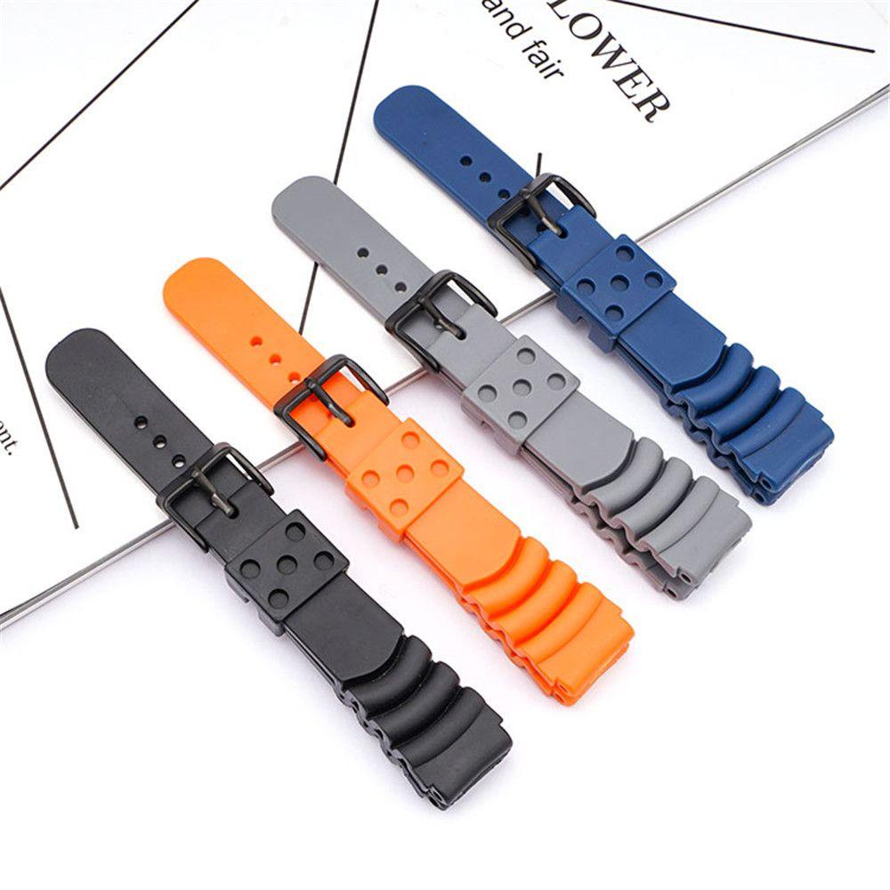 Fashionhubz สายนาฬิกาคุณภาพสูง Generic สําหรับ Seiko นาฬิกา 20 มม. 22 มม. สายซิลิโคนอ่อนนุ่ม