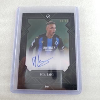 การ์ดลายเซ็น Noa Lang /99 Topps Deco ลายเซ็น การ์ดฟุตบอล การ์ดนักฟุตบอล Panini / Arsenal RC