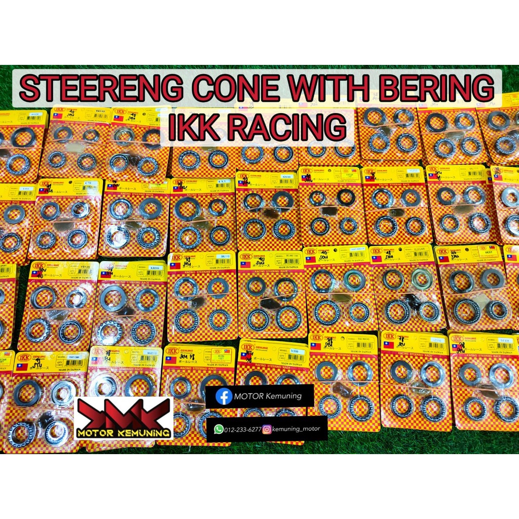 Steereng CONE STERENG BEARING BERING HANDLE BERING IKK YAMAHA SUZUKI HONDA MODENAS DEMAK