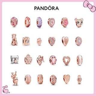 Pandora ลูกปัดเงิน s925 รูปดอกกุหลาบ หลายสไตล์ อุปกรณ์เสริม สําหรับทําเครื่องประดับ p326