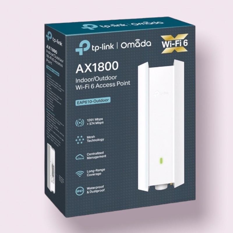 TP-Link AX1800 Indoor/Outdoor WiFi 6 Access Point รุ่น EAP610-Outdoor