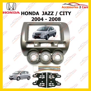 กรอบหน้าวิทยุHONDA JAZZ  ปี2006 สำหรับ7นิ้ว  รหัสNV-HO-031