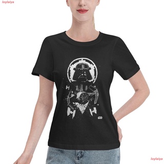 loylaiya แฟชั่นสบายๆ เสื้อ สตาร์ วอร์ส Tie Advanced Fashion Tshirts 100%Cotton Womens Basic Short Sleeve T-Shirt Cotton