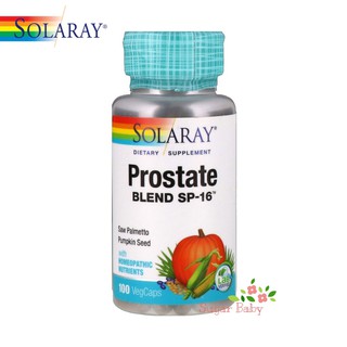 Solaray Prostate Blend SP-16 (100 VegCaps) สารสกัดจากสมุนไพร บำรุงต่อมลูกหมาก