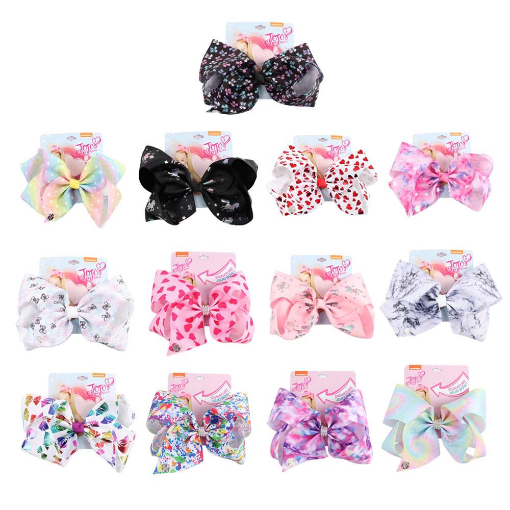 Jojo 8inch Large Size Star unicorn love bow Hair Clips bows Jojo 8inch ขนาดใหญ่รักดาวยูนิคอร์นขนาดใหญ่โบว์ใส่ธนู