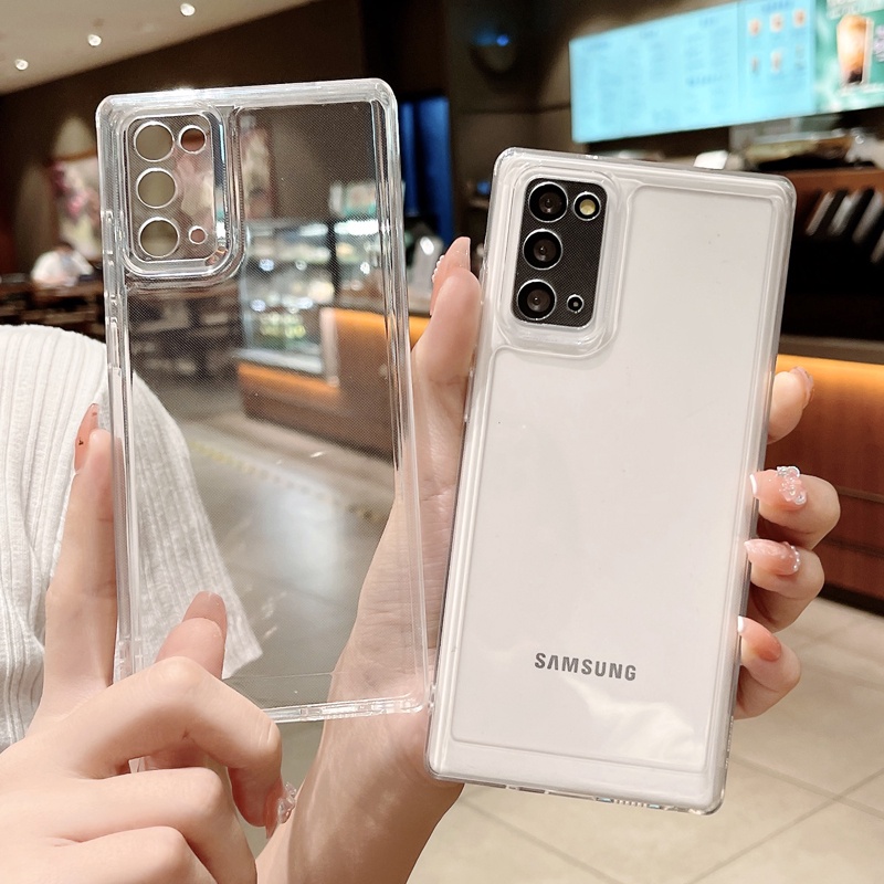 เคสโทรศัพท์มือถือแบบนิ่ม ใส กันกระแทก สําหรับ Samsung Galaxy S22 S21 S20 Ultra FE S10 Plus A53 A52 A72 A73 A12S Note 20 Ultra