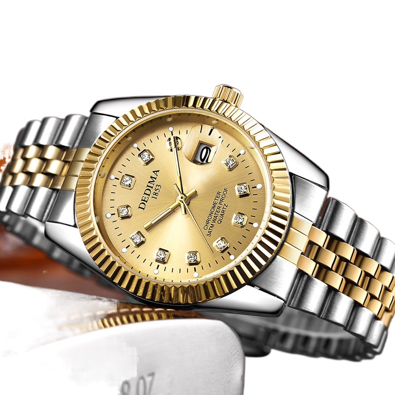 genuine ❏Cazorla Watch Women Ladies Watch Men Watch Stainless Steel Calendar Waterproof Watch Lumino