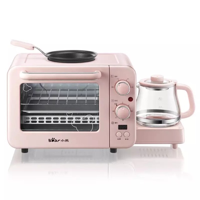🌈 Bear * 🧸เตาอบ 3 In 1 Household Multi-Function Electric Oven Toaster