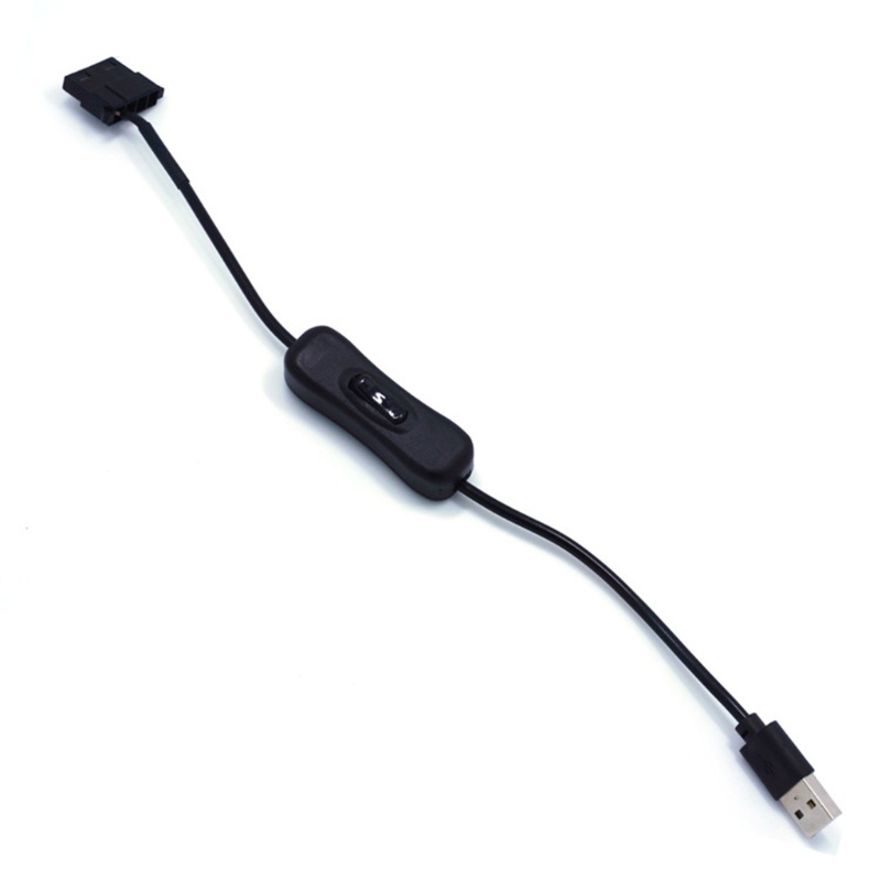 R* USB to 3/4-Pin 5V PWM CPU Case Fan Connector USB to 3Pin/4Pin with ON/Off Toggle #8