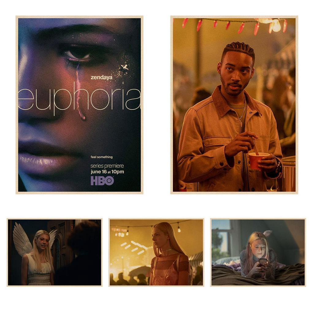 Euphoria Season 1 ตกแต่งบ้านกระดาษพิมพ์กระดาษโปสเตอร์สติ๊กเกอร์ติดผนังโปสเตอร์บ้าน