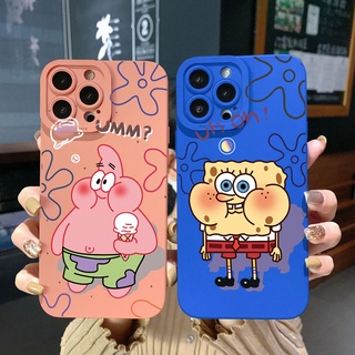 เคสโทรศัพท์มือถือ ขอบสี่เหลี่ยม ลายสพันจ์บ็อบ สําหรับ Xiaomi Redmi Note 11 Pro 5G 11S 10 Pro 4G 10S Redmi 10C 9C A1