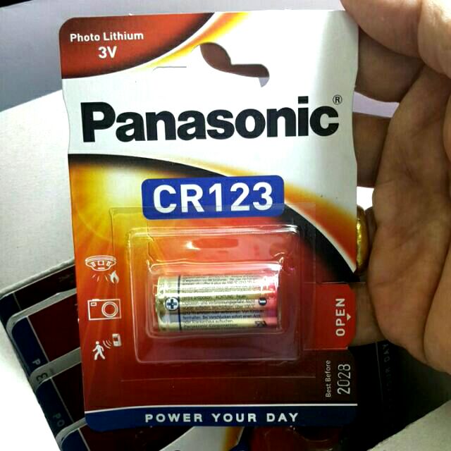 [NeW/CR123(EU)] ถ่าน panasonic CR 123A Lithium (3V)