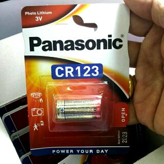 [NeW/CR123(EU)] ถ่าน panasonic CR 123A Lithium (3V)