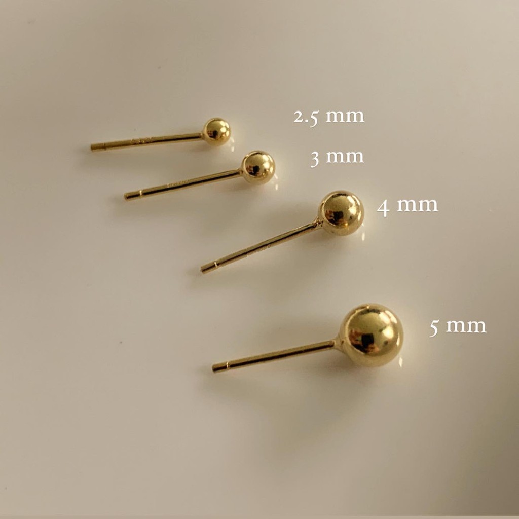 A.piece  ต่างหูเงินแท้ [all silver 925] Spring Earring Set