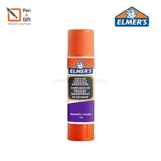 ELMERS Goes On Purple Dres Clear Stick 6g. - กาวแท่งสูตรธรรมชาติเอลเมอร์ สีม่วง ขนาด 6 กรัม [Penandgift]