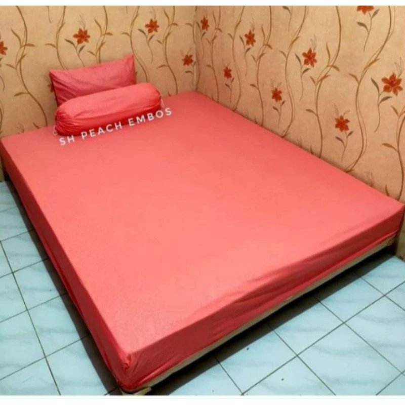 HIJAU UNGU MERAH EMBOSED BED SHEET 180X200 KING BED thumbnail 7