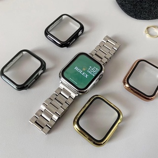 ราคางานใหม่ พร้อมส่ง 🇹🇭 Case Pc Smart Watch แบบเงา + ฟิลม์กระจก, สำหรับ Smart Watch Series 6 5 4 3 2 1 SE