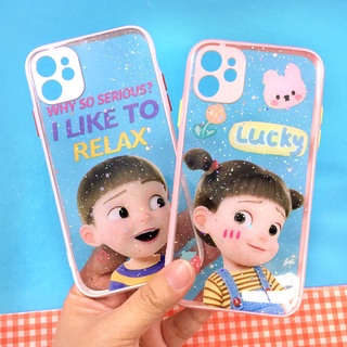 OPPO A5/A92020 A5S A15 F9 REALME5พร้อมส่ง!! เคสขอบนิ่มใส TPU พิมพ์ลายกันรอยกล้อง เคลือบเจลกากเพชร เคสมือถือแฟชั่น