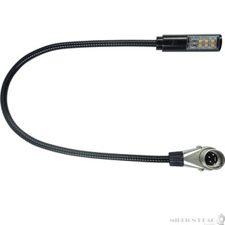 KLARK TEKNIK : LEDLAMP18-RA  LED Lamp with 18" Gooseneck Shaft and Rotatable Right-Angled 4 Pin XLR Connector