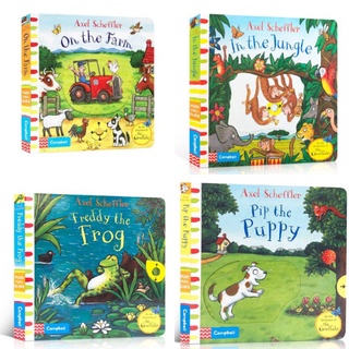 📚 นิทานภาษาอังกฤษ by Julia Donaldson สำหรับเด็กเล็ก มีลูกเล่น  Push, Pull and Slide