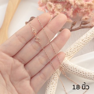 พร้อมส่ง📌สร้อยคออิตาลี18k สร้อยแฟชั่น ลายสวย สร้อยสีทอง18k