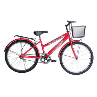 Maid bicycle CITY BIKE SPEED PT24MTB 24” RED bike Sports fitness จักรยานแม่บ้าน จักรยานแม่บ้าน SPEED 24 นิ้ว สีแดง จักรย