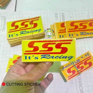 สติกเกอร์ sss racing sticker สติกเกอร์ตัด sss รถจักรยานยนต์ ผลิตภัณฑ์ stickerbae ทั้งหมด