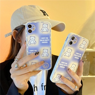 เคสซิลิโคนนิ่ม ลายการ์ตูนหมี สําหรับ vivo Y20 Y20s Y20i Y12 Y12A Y12S Y17 Y15 Y19 V20 Pro Y85 V9 Y93 V11i X50