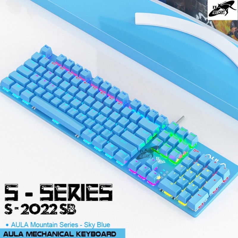 AULA MOUNTAIN S2022 MECHANICAL GAMING KEYBOARD BLUE