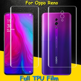 ฟิล์มไฮโดรเจลกันรอยหน้าจอ และฟิล์มไฮโดรเจล ด้านหลัง สําหรับ OPPO Reno 4 5 6 7 3 Pro 4SE FIND X2 X3 X5 Pro X