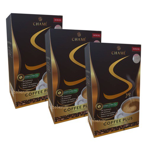 Healthy Food ❈Chame Sye Coffee Plus กาแฟควบคุมน้ำหนัก 3 กล่อง (EMS สั่งได้ 3 กล่อง)♂