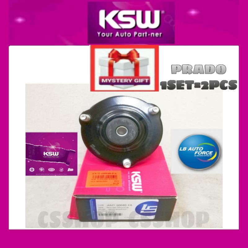 KSW TOYOTA LAND CRUISER PRADO KZJ120 KDJ121 VZJ121 GRJ120 ด้านหน้า ABSORBER MOUNTING KSW SUSPENSION