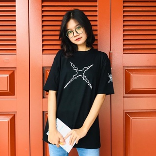 เสื้อยืด ลายลูฟี่ BLACK MUGIWARA ONEPIECE