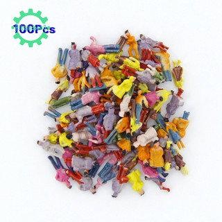 New 100pcs Painted Model Train People Figures Scale N (1 to 150)