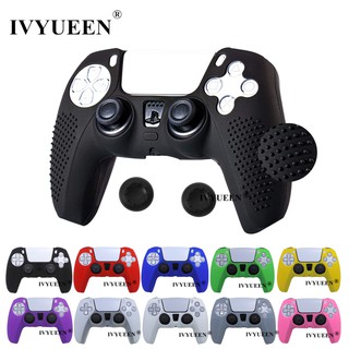 Ivyueen PS5 DualSense PlayStation Dualshock 5 DS5 Pro Slim Controller กันลื่น ซิลิโคน ฝาครอบผิว เคส ติดด้ามจับ