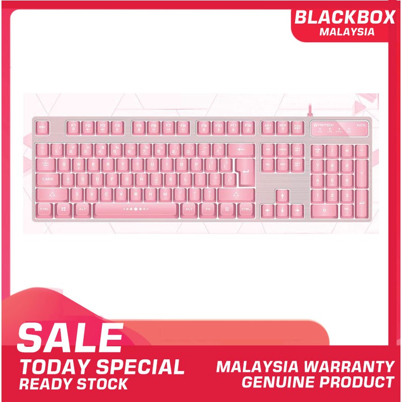คีย์บอร์ดเกมมิ่ง Fantech K613L Sakura Pink KB82PK