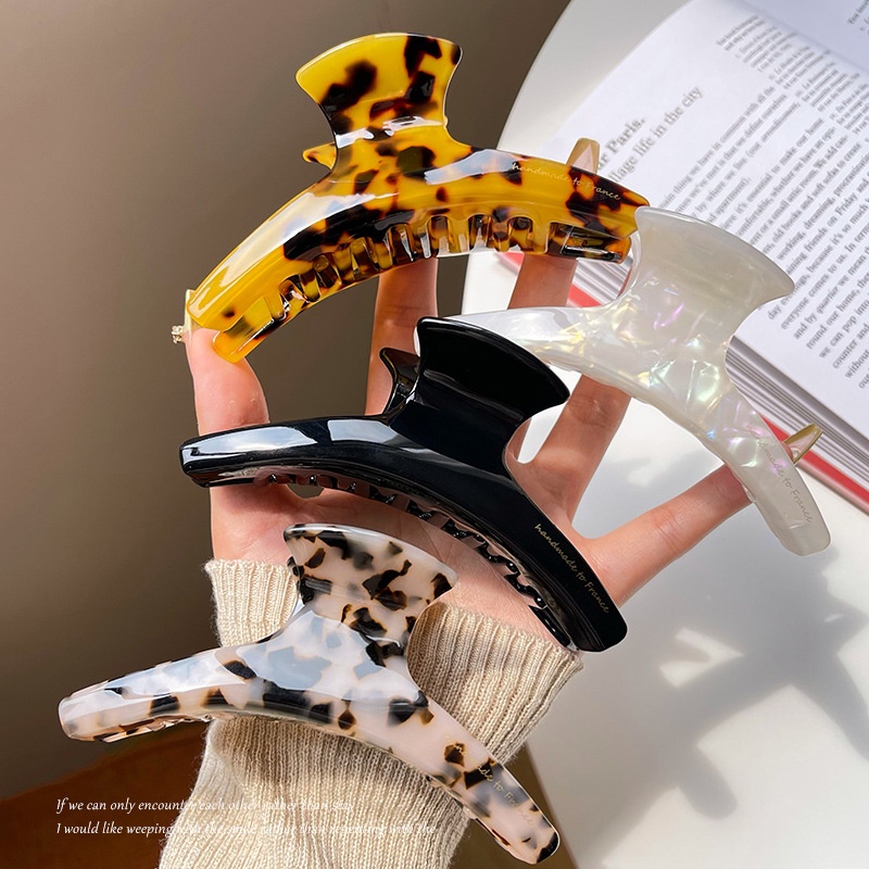 กิ๊บติดผม ขนาดใหญ่ พิมพ์ลายเสือดาว แฟชั่นสไตล์เกาหลี สําหรับผู้หญิง