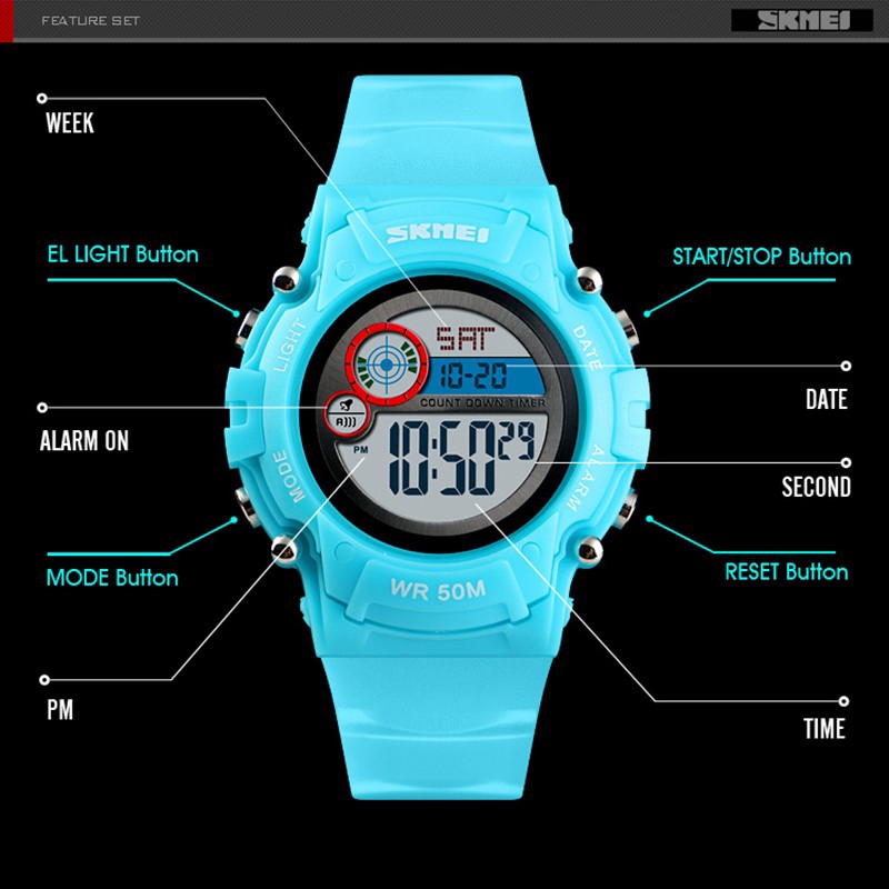 COD Waterproof Sport Date Led Luminous Water Resistant Electronic ...