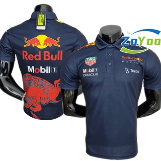 Zoyoo เสื้อโปโลแขนสั้น คอกลม ลายทีมชาติฟุตบอล NBA Rugby F1 สีแดง สีฟ้า คุณภาพสูง ไซซ์ S-5XL 2022