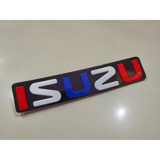 แผ่นป้ายโลโก้ Isuzu d-max All New ปี 2012 - 2019 ลายธงชาติไทย