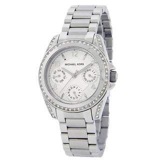 Michael Kors Michael Kors 33mm Mini-size Blair Multi-function Glitz Watch, Silver-color Mk5612ราคาพิเศษ MK5612