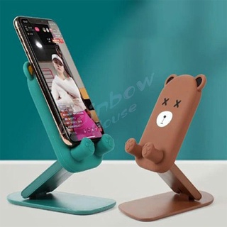 Rainbow ที่วางโทรศัพท์มือถือหน้าการ์ตูน แท่นวางปรับมุมได้ พร้อมส่ง Mobile phone holder