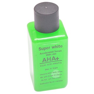 เซรั่มเร่งผิวขาว Super White พร้อม AHA +, Kojic Acid, Arbutin 30ml.