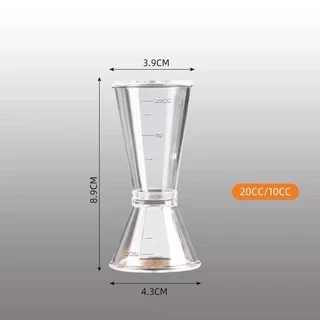 😊⭐จิ๊กเกอร์ จิกเกอร์ พลาสติก แก้วตวงน้ำเชื่อม ถ้วยตวงเหล้า Plastic Jigger CLBT